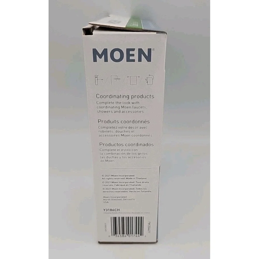 Moen Caldwell Towel Ring Y3186CH Silver Chrome Finish Bathroom‎ Hardware NIB